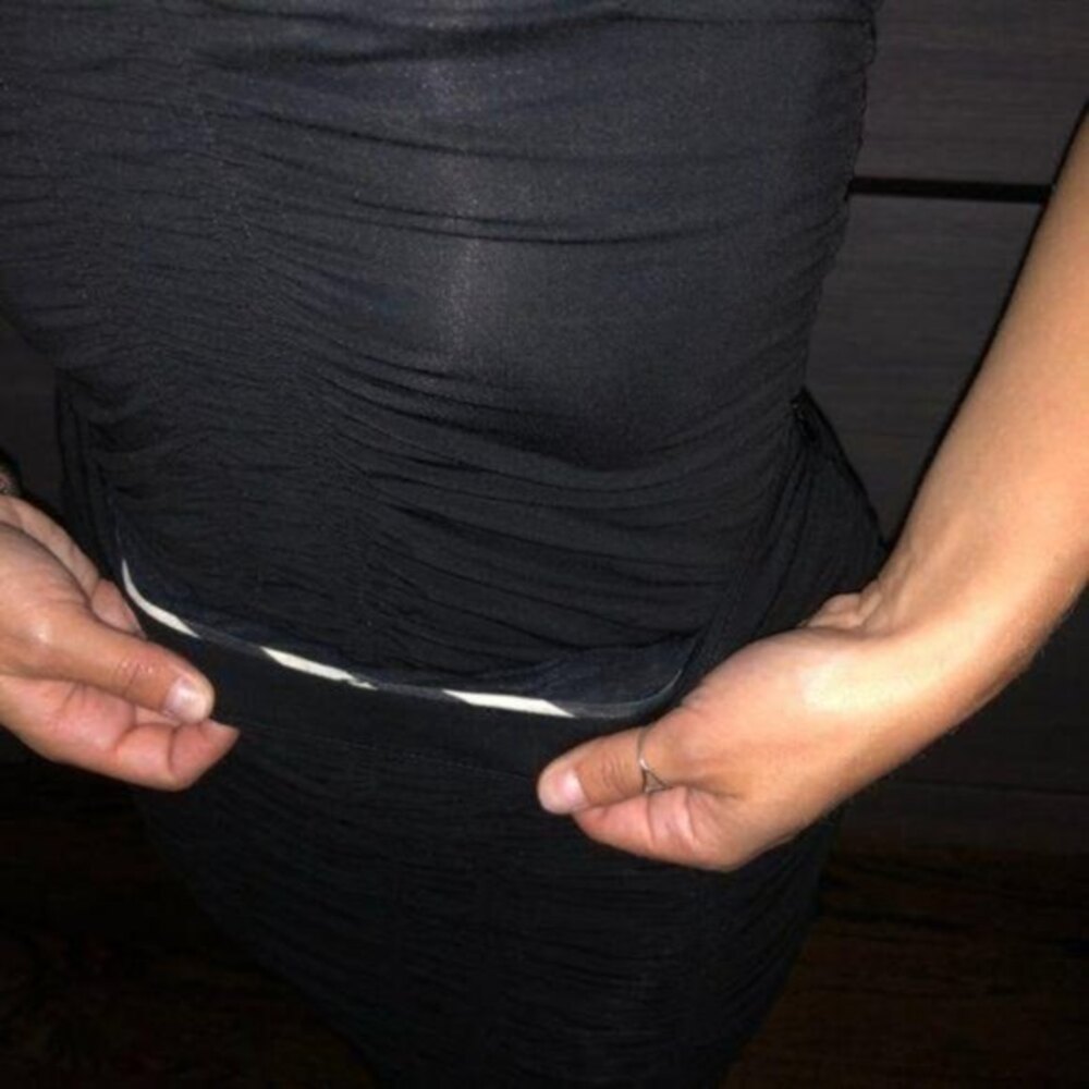 Burberry Ruched Fitted Pencil Skirt Black Size XS - Picture 2 of 5